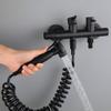 FDAVDNMG HandheldToilet Sprayer Dual Handle BathroomSprayer Set Wall Mounted Baby Cloth Diaper Sprayer with Spring Hose, Bathroom Washroom view 4