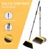 2-Pack is More economical,Brooms with Dustpan Combo Set with 52" Long Handle, Dustpan Teeth with self-Cleaning Function, Indoor and Outdoor Sweeping, Perfect for Home Office (Large/Yellow/ 2-Pack) view 3