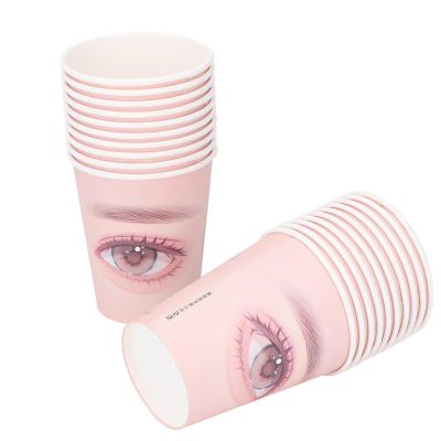 20 Packs Disposable Eyelash Extension Practice Paper Cups, Firm and Reliable, for Beginners, Practice Eyelash Extension