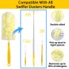 360 Duster Refills Kit, 20 Count Heavy Duty Disposable Microfiber Dusters (Yellow) view 3