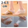 Unisex Invisible Height Increase 2.5-6CM Silicone Socks Gel Heel Pads Orthopedic Arch Support Heel Cushion Foot Massage Pad(White,4cm) view 2