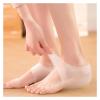 Unisex Invisible Height Increase 2.5-6CM Silicone Socks Gel Heel Pads Orthopedic Arch Support Heel Cushion Foot Massage Pad(White,4cm) view 4