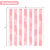 100 Pack Scalloped Pastel Striped Cocktail Napkins 5x5 Inch Disposable Paper Beverage Napkins for Birthday Baby Shower Summer Party Dinner Decor Supplies view 2