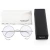 Agstum Anti-Blue Light Reading Glasses, Retro Mid Large Round Wire Rim Cable Readers without Nose Pads (Silver / 45mm Size, 2.25 x) view 4
