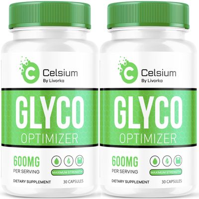 (2 Pack) Celsium Glyco Optimizer Capsules, Celsius Glyco, Celsius Glyco Optimizer Reviews, Celsium Advanced Formula 60 Capsules for 2 Months