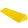 OUKEJNM 3" Rise Threshold Ramp Doorway, Rubber Wheelchair Ramp for Home Steps/Door, 39" Wide Curb Ramp, Non-Slip Textured Surface(Yellow,2.4" Rise/99 * 13 * 6cm) view 1