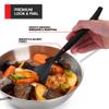 12 Count 10-Inch Disposable Black Plastic Serving Spoons for Catering, Weddings, Holiday Parties, and Buffets - Large Utensils by Stock Your Home view 3