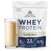 Ancient Nutrition Grass Fed Whey Protein, 23g Protein, Hydrolyzed Collagen Peptides, Organic Regenerative A2/A2 Milk Protein (35 Servings, Vanilla Bean) view 1