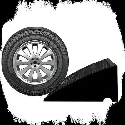 OUKEJNM Driveway Curb Ramps 3" 4" 5" Rise Threshold Ramp Rubber Wheelchair Ramp Entry Ramp for Sidewalk Lawn Mower Cars Wheelchairs Pet Mobility (Black,4" Rise/10cm)