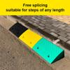 OUKEJNM Driveway Curb Ramps 3" 4" 5" Rise Threshold Ramp Rubber Wheelchair Ramp Entry Ramp for Sidewalk Lawn Mower Cars Wheelchairs Pet Mobility (Black,4" Rise/10cm) view 3