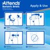 Attends Bariatric Incontinence Disposable Briefs, 3X-Large, Up to 85" Waist with SecureGrip Tab Closure, Ultimate Absorbency, Dry-Lock Containment Core and ConfidenceCuff Leakage Protection, 12ct Bag view 3