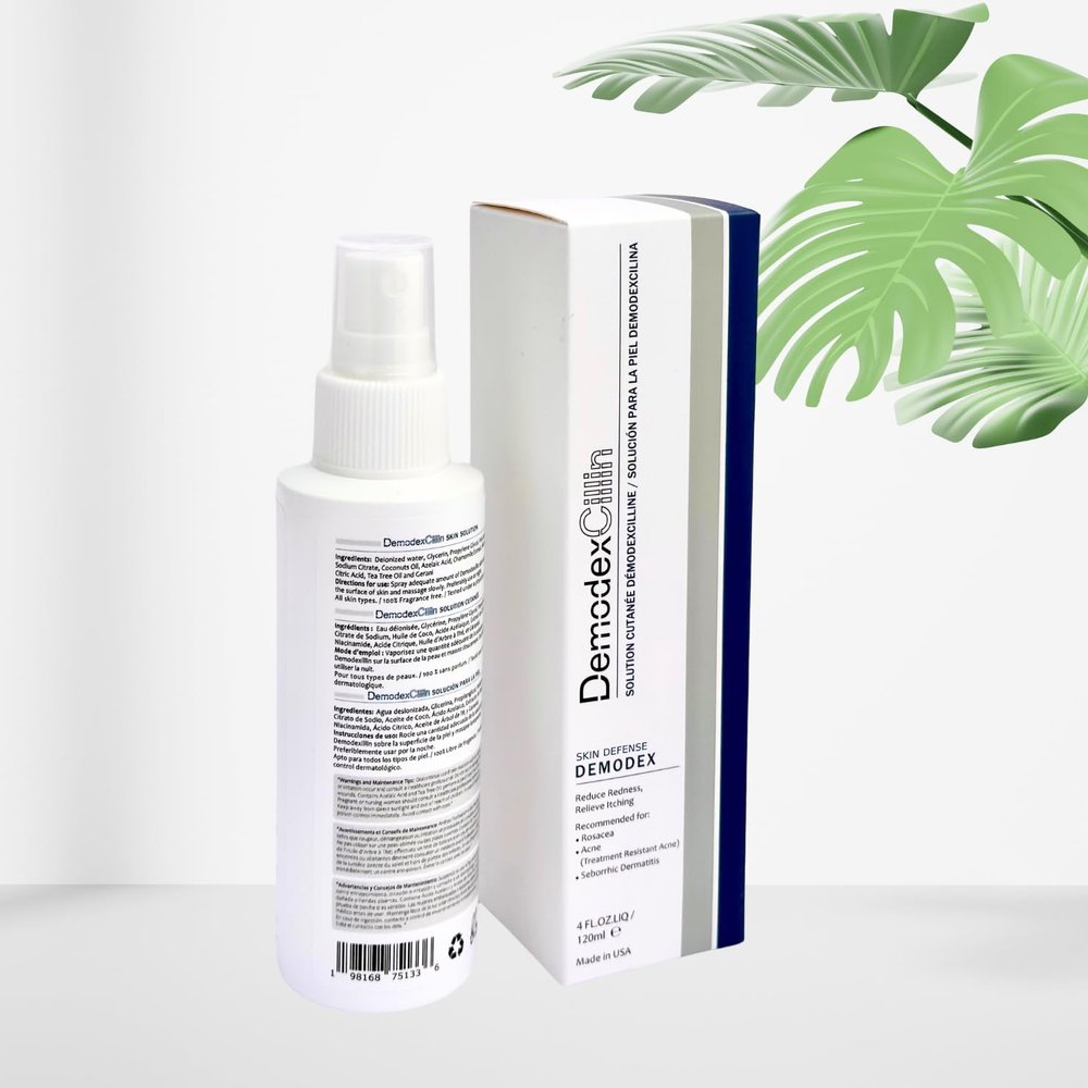 Demodexcillin Demodexcillin Skin Solution 4.0 Fl.Oz. Recommended for Rosacea, Acne, Belpharitis & Seborrheic Dermatitis