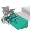 OUKEJNM 2" Rise Threshold Ramp, Door Entry Ramp for Wheelchair/Doorways/Scooter, Rubber Curb Ramp with Non-Slip Surface, 4.3"-7.5" High 2200 Lbs Load Capacity (Green,4.3" Rise/11cm) view 2