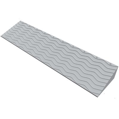 OUKEJNM 3" Rise Threshold Ramp Doorway, Rubber Wheelchair Ramp for Home Steps/Door, 39" Wide Curb Ramp, Non-Slip Textured Surface(Silver,1.8" Rise/99 * 10 * 4.5cm)