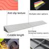 OUKEJNM 3" Rise Threshold Ramp Doorway, Rubber Wheelchair Ramp for Home Steps/Door, 39" Wide Curb Ramp, Non-Slip Textured Surface(Silver,1.8" Rise/99 * 10 * 4.5cm) view 2