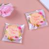 100 Pcs Cookie Packaging Bags, Flower PrintingSliced Bread, Donut Packaging, Transparent Self-sealing Cellophane, Self-adhesive OPP Packaging, Gift Packaging Bags (2.82.8 inches) view 2