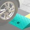 OUKEJNM 1.6" 3" 5" Rise Threshold Ramp, Wheelchair Ramp for Home Steps, Driveway Curb Ramps, Rubber Entry Ramp, 1.2"-4" 550Lbs/ 4.3"-7.5" 2204Lbs Load Capacity(Green,2.4" Rise/6cm) view 1