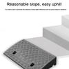 OUKEJNM 1.6" 3" 5" Rise Threshold Ramp, Wheelchair Ramp for Home Steps, Driveway Curb Ramps, Rubber Entry Ramp, 1.2"-4" 550Lbs/ 4.3"-7.5" 2204Lbs Load Capacity(Green,2.4" Rise/6cm) view 3
