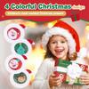 Christmas Kids Ice Packs 4 Pack with Santa Hat Covers, Reusable Festive Gel Packs for Kids Stocking Stuffers, Holiday Boo Boo Relief Gifts for Toddlers Boys & Girls, Small Hot Cold Compress view 2