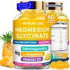60 Day Supply Magnesium Glycinate 400mg Gummies with Ashwagandha, L-Theanine, CoQ10, Vitamin D3 & B6, Sugar Free Magnesium Gummies for Adults & Kids, Stress Relief, Sleep & Calm, Vegan, Gluten Free view 1