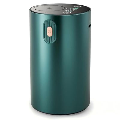 JUANANIUG Waterless Essential Oil Diffuser Portable: Rechargable Aromatherapy Diffuser for Car and Home - 4 Concentration Adjustments and Timers - Gifts for Valentines Day (Dark Green)