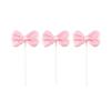 10PCS Pink Bowknot Cupcake Toppers Bow Cake Picks Cake Dessert Tops Decoration for Birthday Baby Shower Party Cake Decorations Supplies view 1