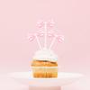 10PCS Pink Bowknot Cupcake Toppers Bow Cake Picks Cake Dessert Tops Decoration for Birthday Baby Shower Party Cake Decorations Supplies view 2
