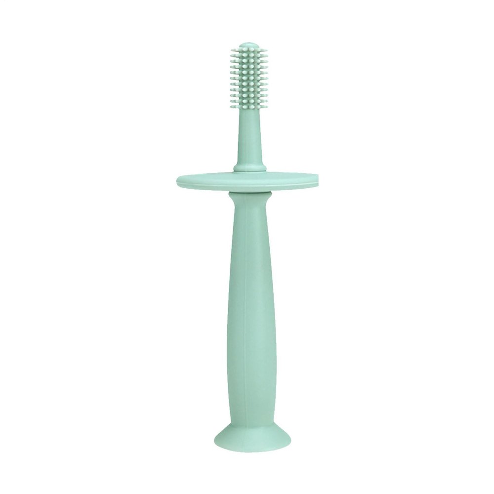 LAFANDE Baby Toothbrush | 360 Silicone Infant Toothbrush with Suction Base, Babyand Toddler Training Finger Toothbrushes, Babies Teething Toys