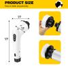 Electric Spin Scrubber, Bathroom Scrubber Electric 3 Adjustable Speeds, Electric Cleaning Brush with 3 Replaceable Brush Heads, Cordless Spin Scrubber for Shower, Tile, Floor view 2