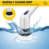 Electric Spin Scrubber, Bathroom Scrubber Electric 3 Adjustable Speeds, Electric Cleaning Brush with 3 Replaceable Brush Heads, Cordless Spin Scrubber for Shower, Tile, Floor view 4