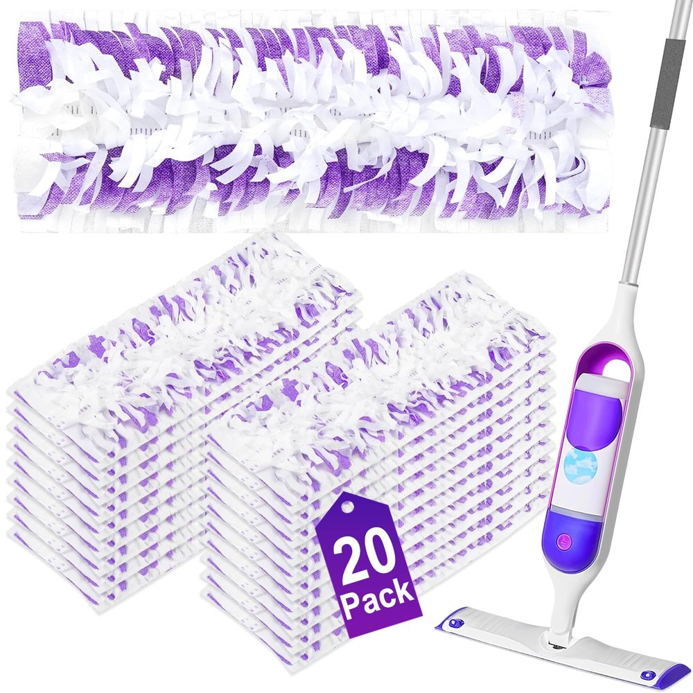 20 Count Power Mop Pads Refills for Swiffer Power Mop Pads,Compatible with Swiffer Power Mop Refills Replacement Disposable Power Mopping Pads Refills for Multi-Surface Floor Cleaning