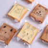 100 Pcs Cookie Packaging Bags, Animal PrintingSliced Bread, Donut Packaging, Transparent Self-sealing Cellophane, OPP Packaging Bags, Gift Pack (5.97.1 inches 3 kinds of small animals) view 1