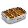 Gold Sequin Sparkle Pill Box Cute Square Pill Case Portable Medicine Tablet Vitamin Holder Organizer for Purse Pocket view 3