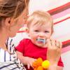 LAFANDE Baby Toothbrush | 360 Silicone Infant Toothbrush with Suction Base, Babyand Toddler Training Finger Toothbrushes, Babies Teething Toys view 2