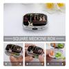Guitar Bass Music Musical Instruments Pill Box Cute Square Pill Case Portable Medicine Tablet Vitamin Holder Organizer for Purse Pocket view 4