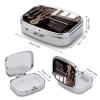 Guitar Bass Music Musical Instruments Pill Box Cute Square Pill Case Portable Medicine Tablet Vitamin Holder Organizer for Purse Pocket view 2