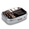 Guitar Bass Music Musical Instruments Pill Box Cute Square Pill Case Portable Medicine Tablet Vitamin Holder Organizer for Purse Pocket view 3