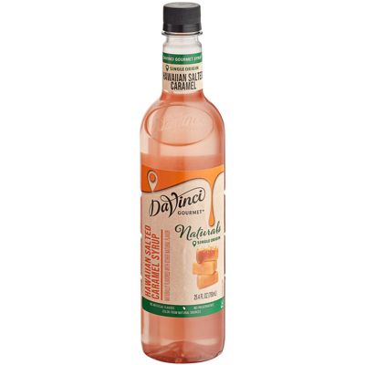 FixtureDisplays Gourmet All-Natural Hawaiian Salted Caramel Flavoring Syrup 750 mL WS-711SYPHCARML-NF