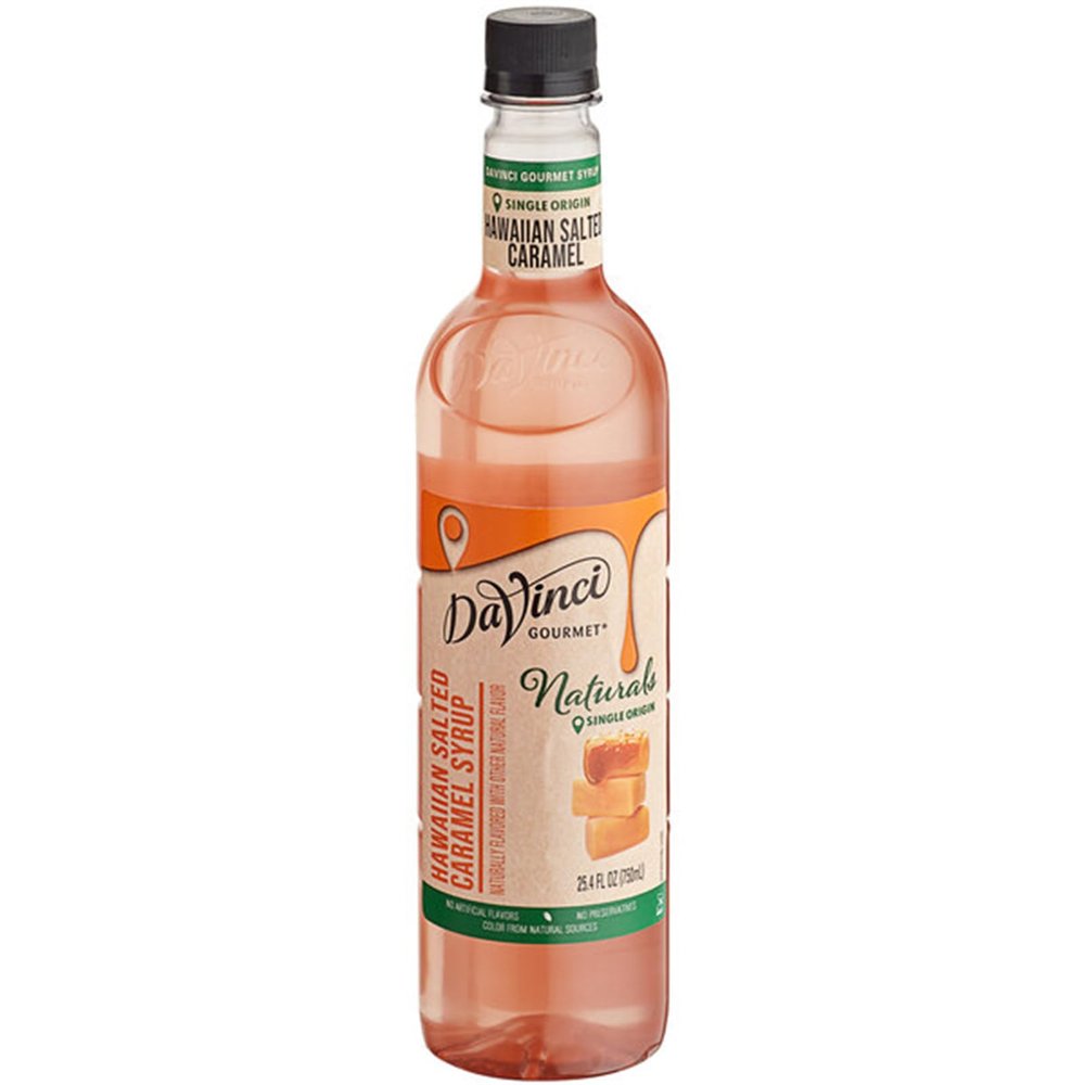 FixtureDisplays Gourmet All-Natural Hawaiian Salted Caramel Flavoring Syrup 750 mL WS-711SYPHCARML-NF