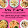 Yimi Dried Ramen Toppings, Dried Mixed Vegetables Toppings - Dehydrated Vegetables | Freeze Dried Fish Cake | Cabbage | Spring Onion, Ramen Toppers To Instant Noodles, Chashu Flavor, Ideal for Gift view 4