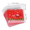 KUZIUA Christmas Cellophane Bags, 100 Pcs Clear Resealable Cellophane Treat Bags, Cellophane Gift Bags with Adhesive Closure for Snack, Cookie & Candies, Halloween Party Supplies, 4 * 4 Inch view 2