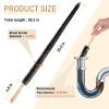 30 Inch Dryer Vent Cleaner Dryer, Long Flexible Dryer Vent Cleaner & Refrigerator Condenser Coil Brush Lint Brush Vent Cleaner Vent Trap Cleaner Lint Trap Cleaning Tool view 3