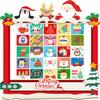 25 Pcs DIY Christmas Advent Calendar Boxes, 25 Days Cute Advent Countdown Gift Boxes, Christmas Cardboard Empty Number Boxes for Kids and Family, Xmas Holiday Decoration. view 4