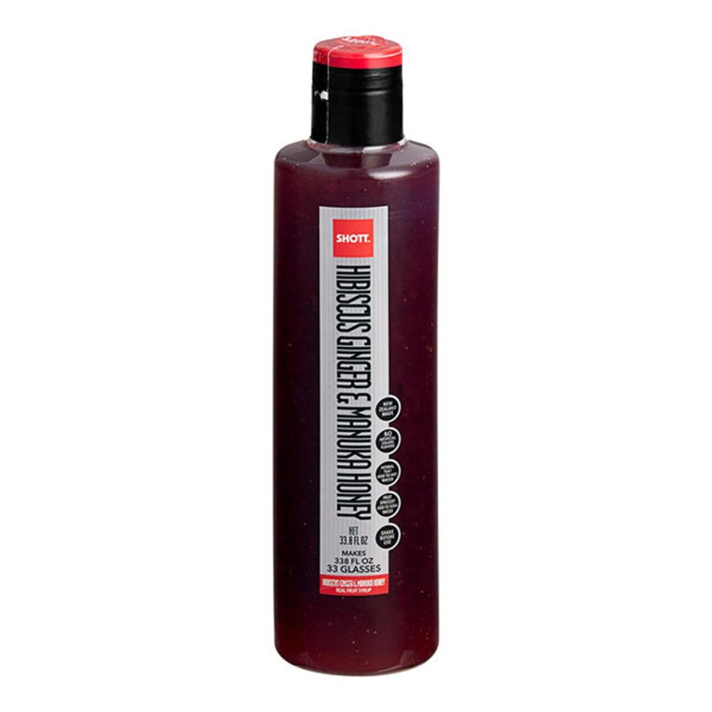 FixtureDisplays Hibiscus, Ginger, and Manuka Honey Real Fruit Flavoring Syrup 1 Liter WS-711SYPAHLG1L-NF