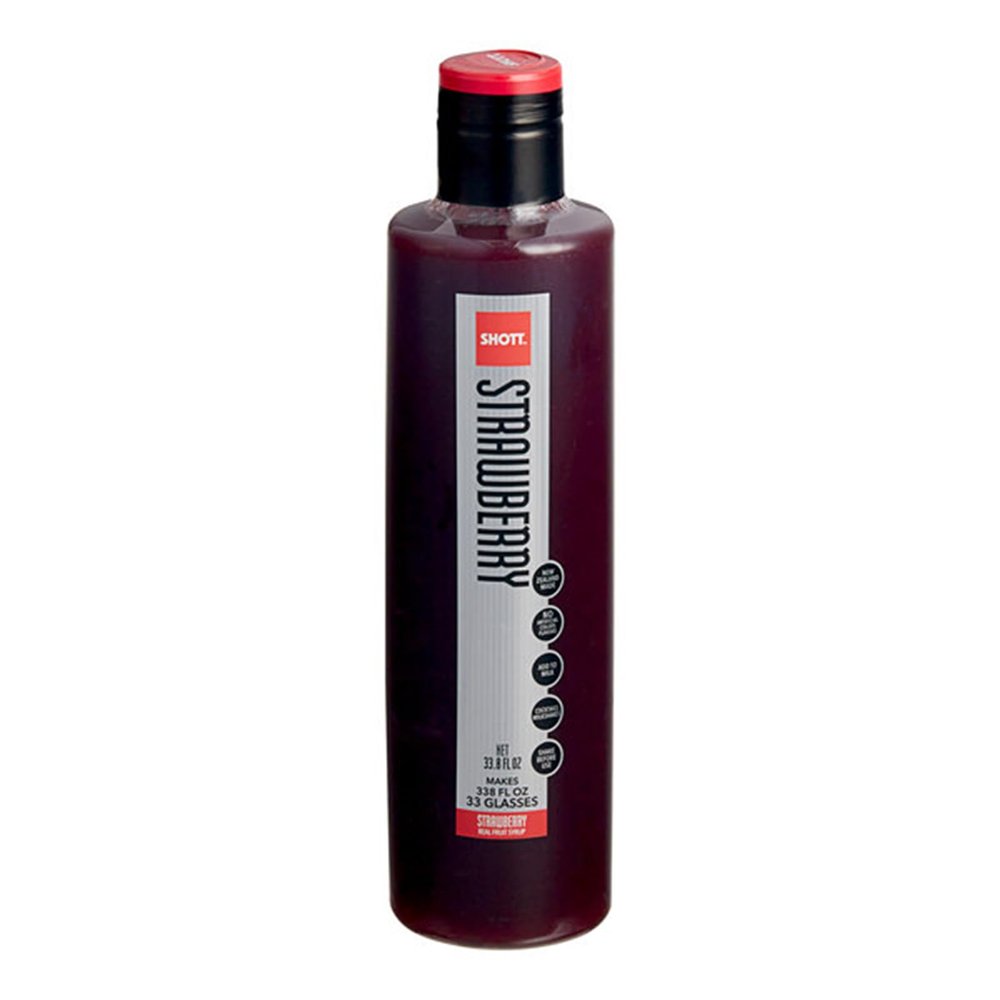 FixtureDisplays Strawberry Real Fruit Flavoring Syrup 1 Liter WS-711SYPASTR1L-NF
