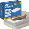 Greaton, Extra Wide Bed Wedge Pillow | Body Support Sponge | Tringle Incline Cushion to Elevate Upper Body | Good for Neck Pain, Snoring, Acid Reflux, 40x 20x 4, White view 1