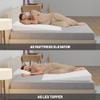 Greaton, Extra Wide Bed Wedge Pillow | Body Support Sponge | Tringle Incline Cushion to Elevate Upper Body | Good for Neck Pain, Snoring, Acid Reflux, 40x 20x 4, White view 3