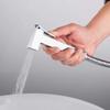 FDAVDNMG ChromeSprayer Brass Handheld Shower Toilet Sprayer Cold Hot Water Mixer Square Shower Spray for Bathroom, Easy to Install view 2