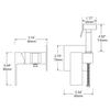 FDAVDNMG ChromeSprayer Brass Handheld Shower Toilet Sprayer Cold Hot Water Mixer Square Shower Spray for Bathroom, Easy to Install view 3