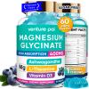 60 Day Supply Magnesium Glycinate 400mg Gummies with Ashwagandha, L-Theanine, CoQ10, Vitamin D3 & B6, Sugar Free Magnesium Gummies for Adults & Kids, Stress Relief, Sleep & Calm, Vegan, Gluten Free view 1